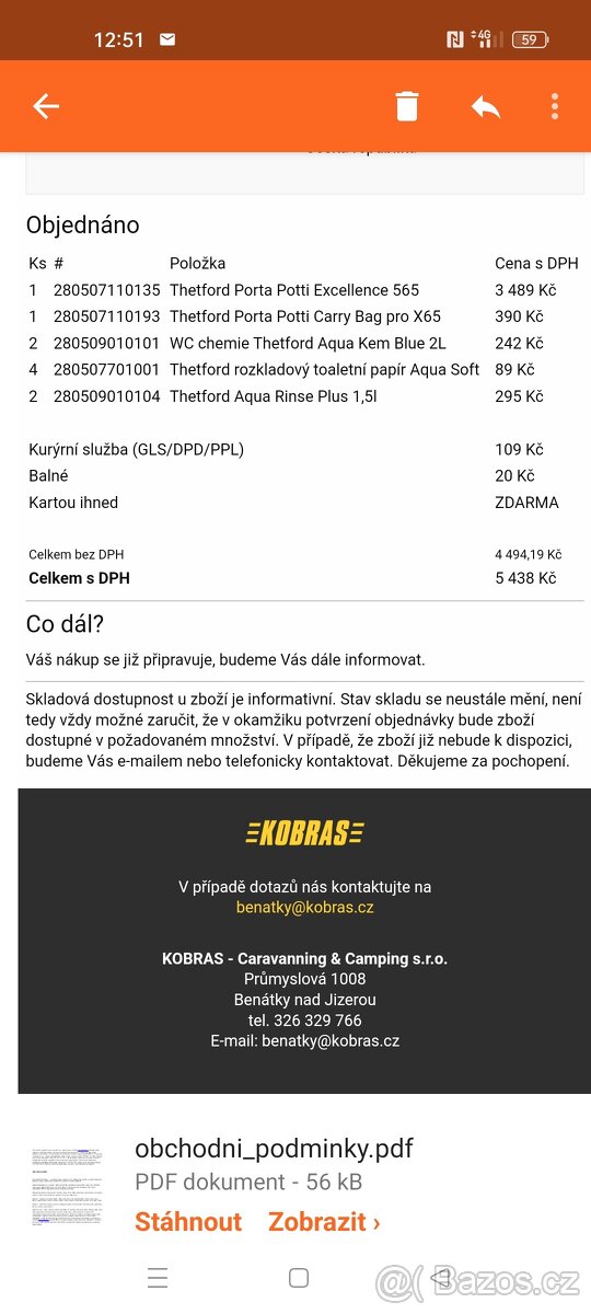 Přenosná chemická toaleta - 4