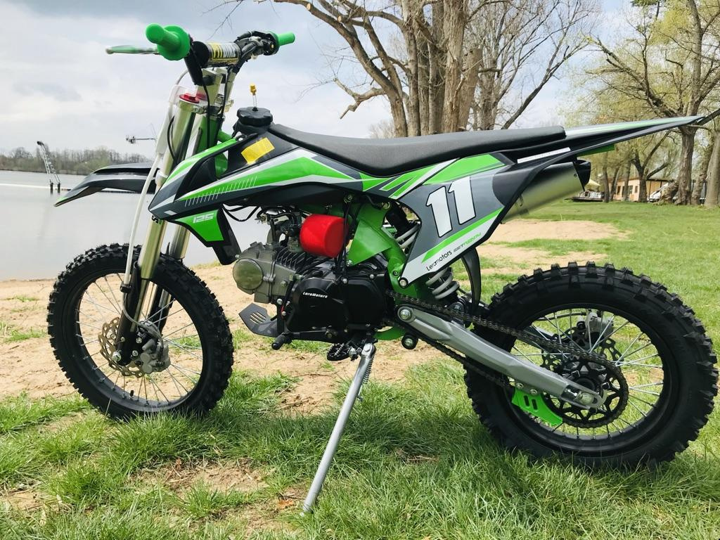 Pitbike Leramotors Shark 125ccm, el. starter, zelená