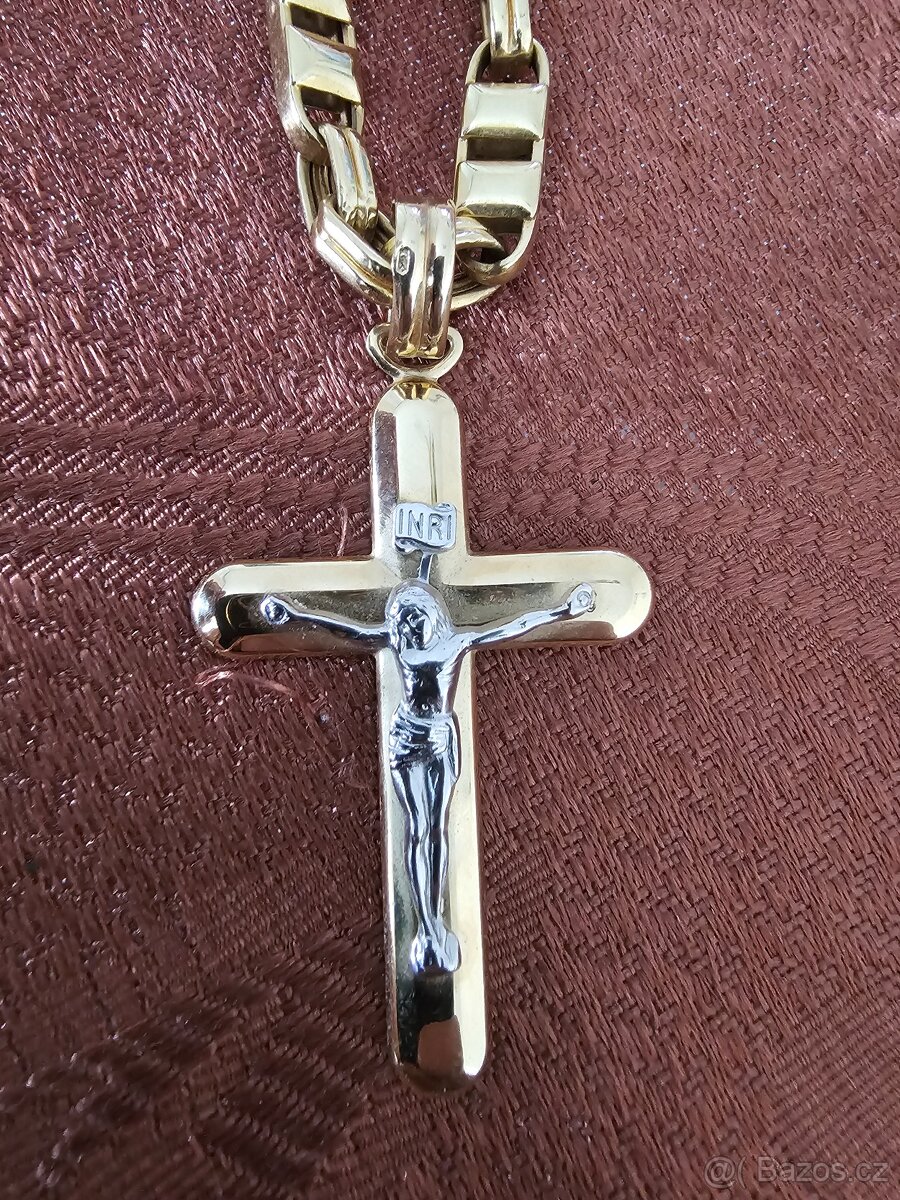 Řetízek zlatý 585 - 4