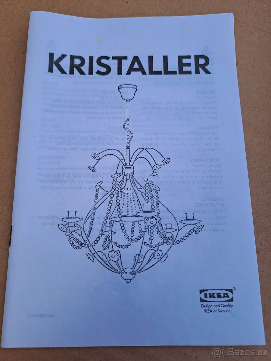 Kristaller lustr - Ikea - 4