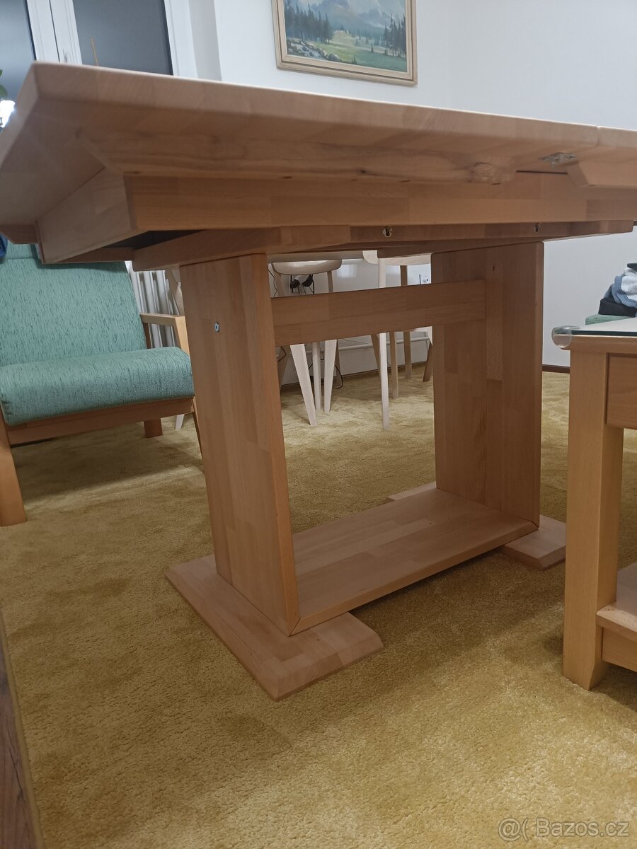 Dubový rozkládací stůl z XXX Lutz - 4