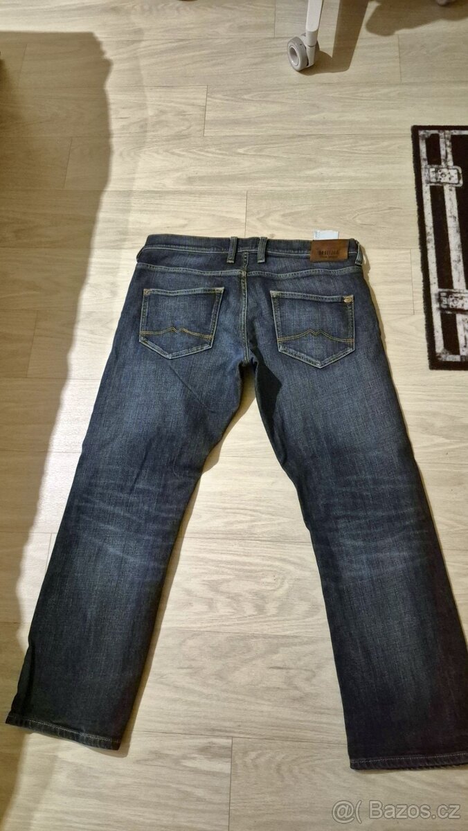 Mustang Oregon Straight 35(š)/30(d) pánské džíny tmavé - 4