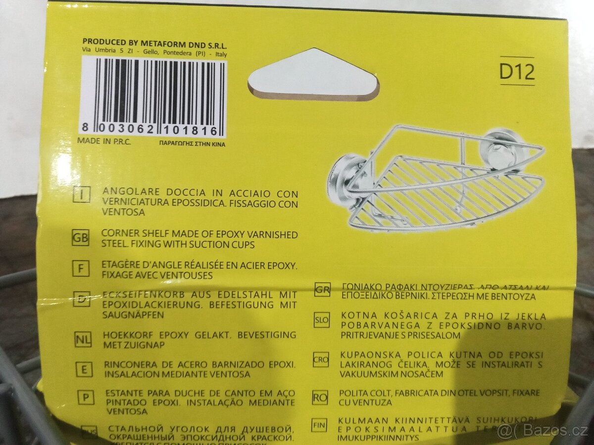 NOVÁ Rohová polička do koupelny bez nutnosti vrtat - 4