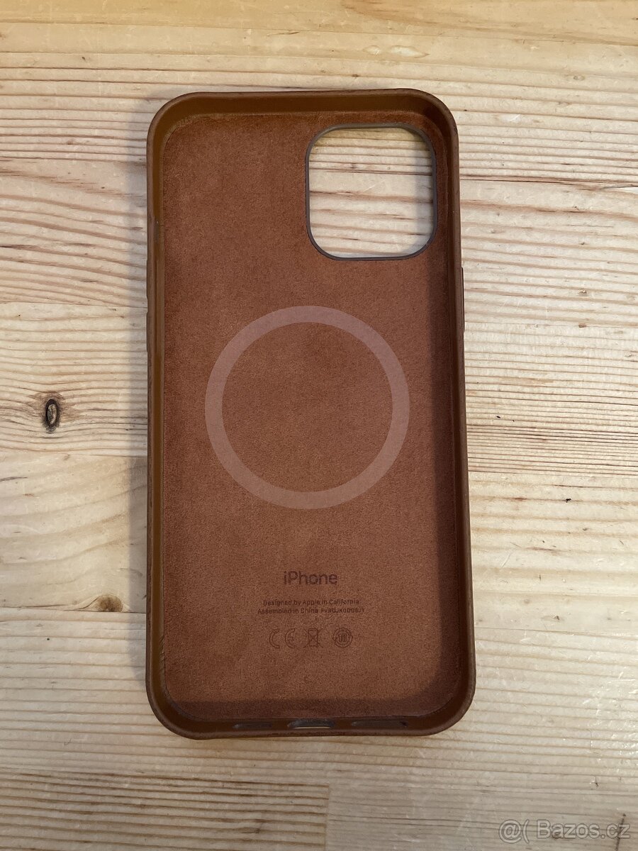 Originální kožený kryt Apple MagSafe – iPhone 12 Pro Max - 4