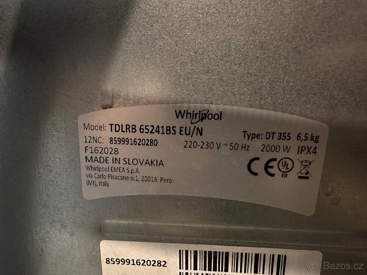 Pračka Whirlpool TDLRB 65241BS - 4