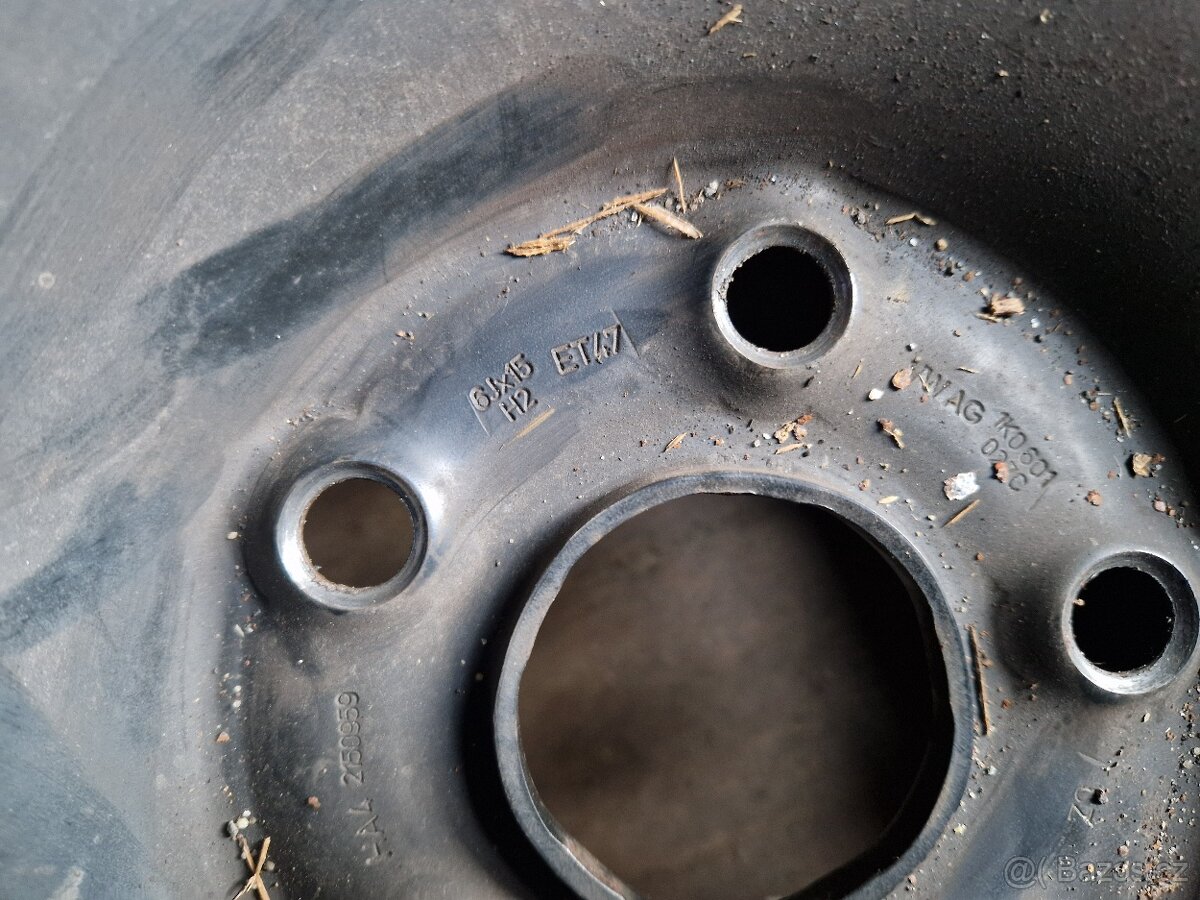 5x112 R15 plechové disky - 4