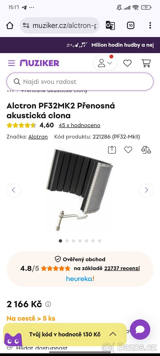 Akusticka clona k studiovému mikrofonu - 4