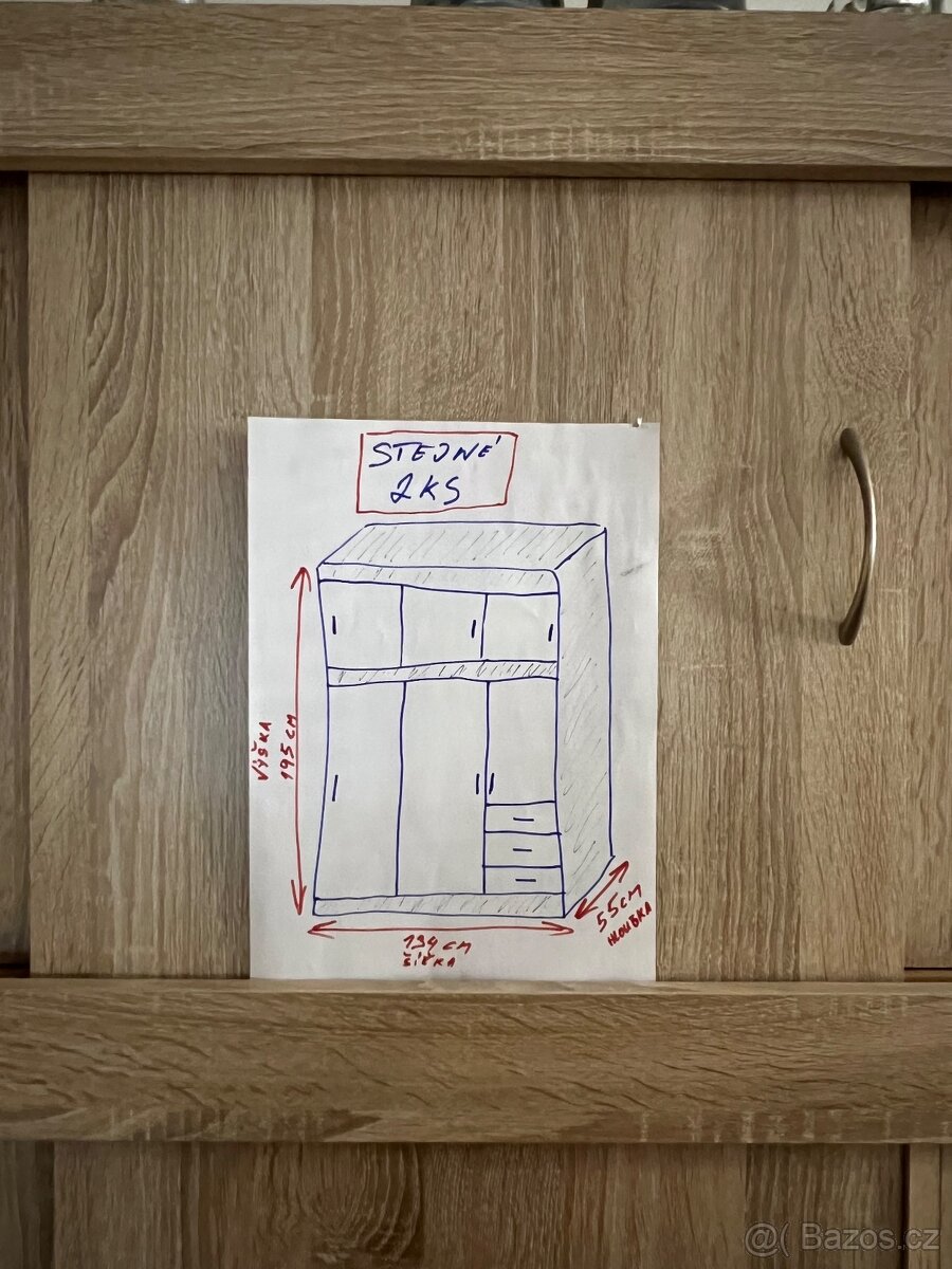 Šatní skříň 2x - 4