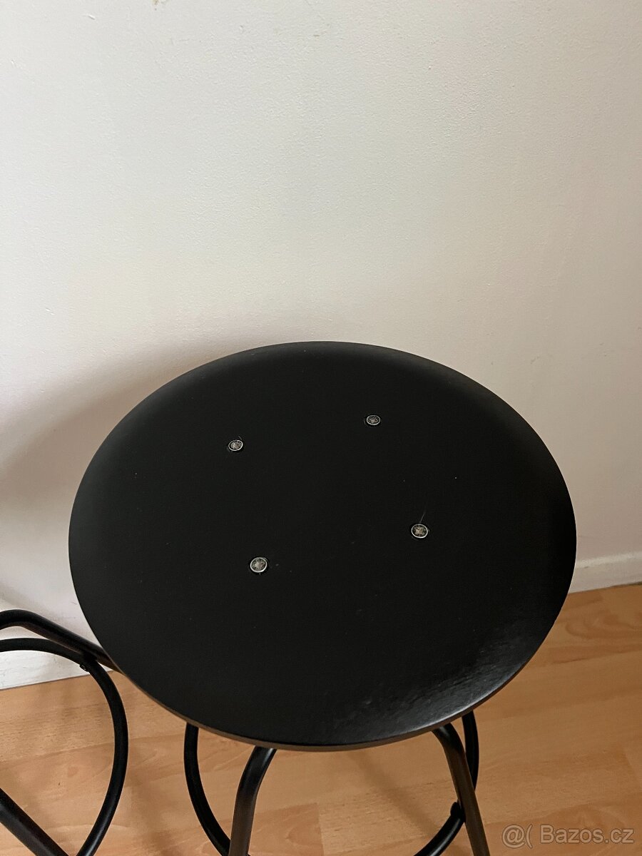 IKEA KULLABERG – 2× barová židle/stolička, černá - 4