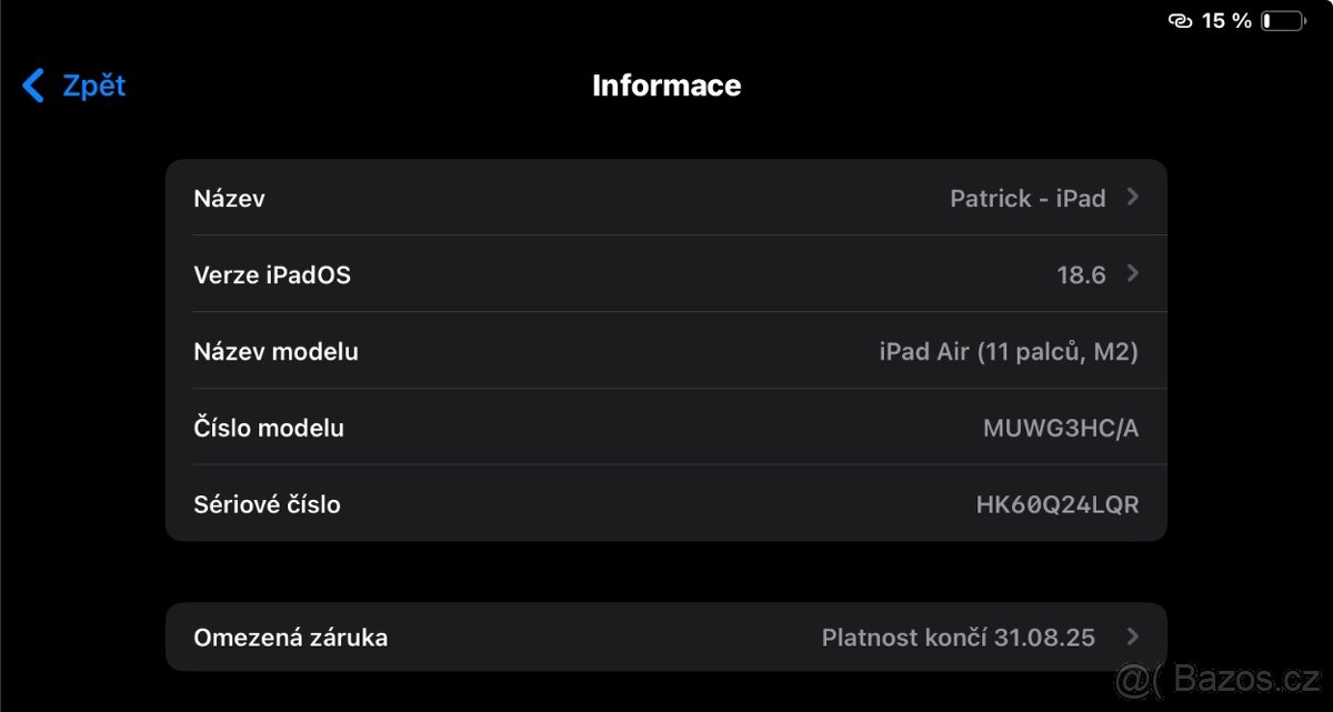 Ipad Air 2024 M2 256 gb + Apple Pencil Pro stav 10/10 - 4