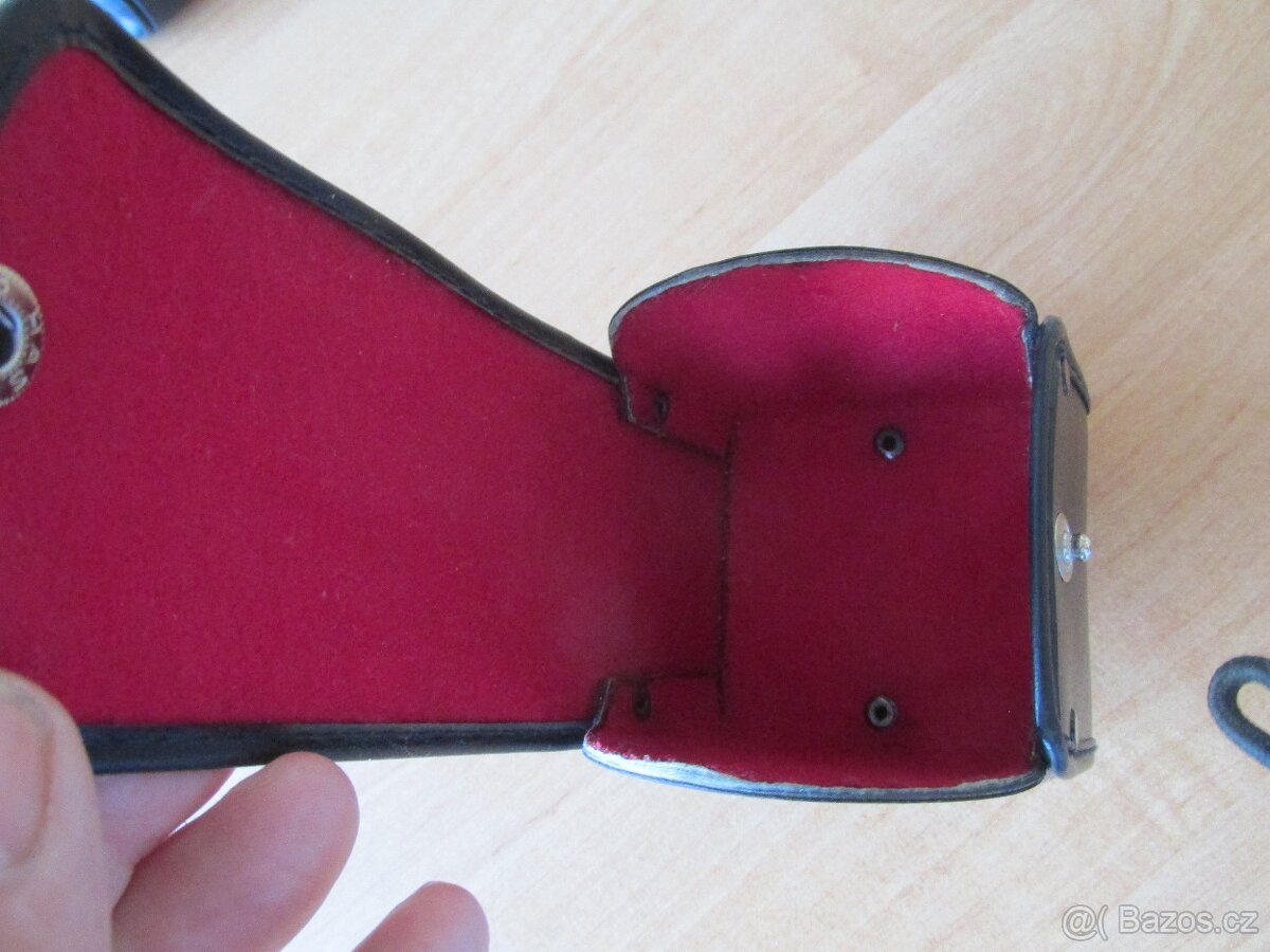 Pouzdro Retro kožené pevné na objektiv - 4