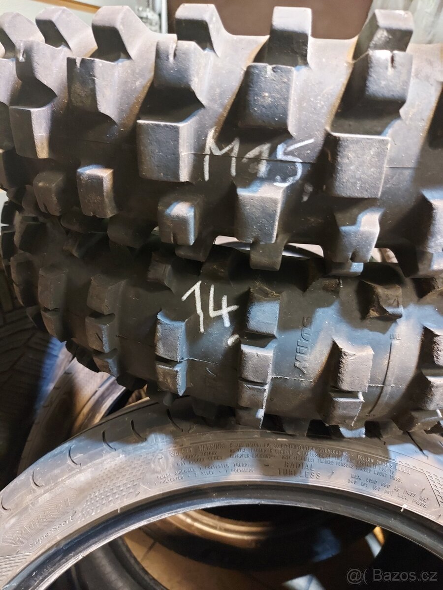 Terénní moto pneu, drapáky 110/90 19, 80/100 21, 90 100/16 - 4