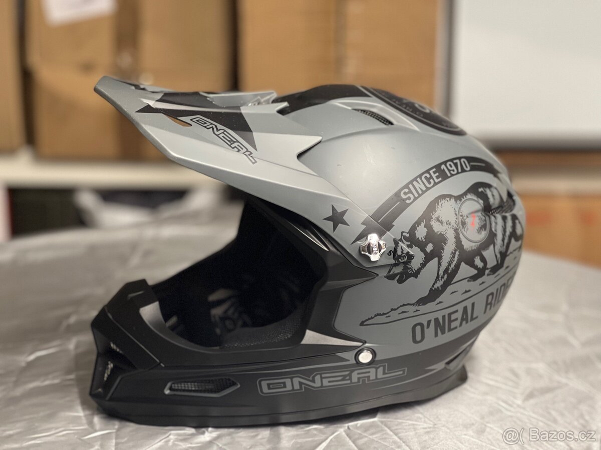 Zánovní Helma O´Neal Fury California černá/šedá Velikost: S - 4