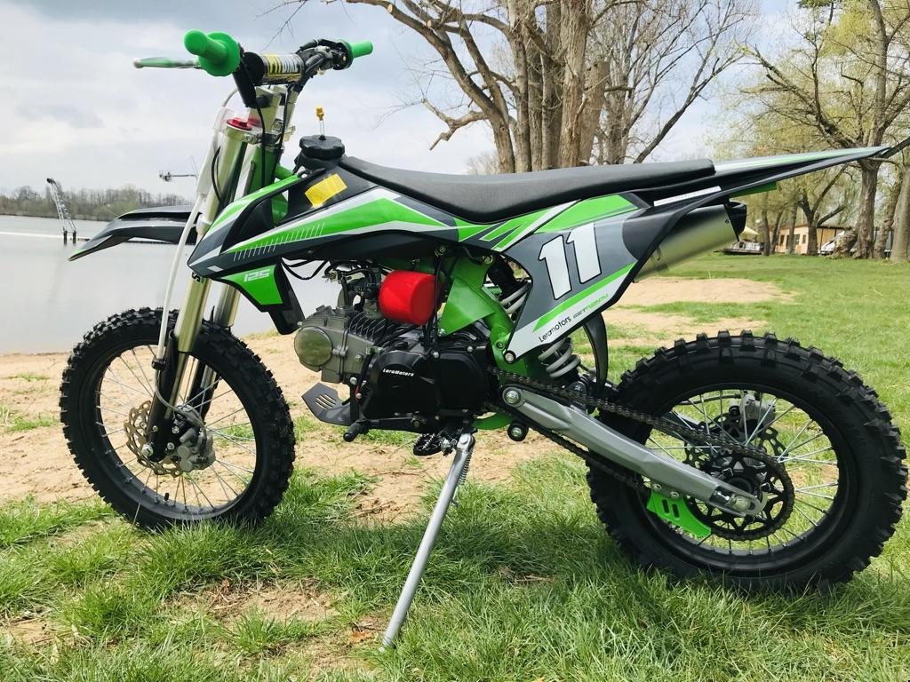 Pitbike Leramotors Shark 125ccm, el. start, zeleny - 4