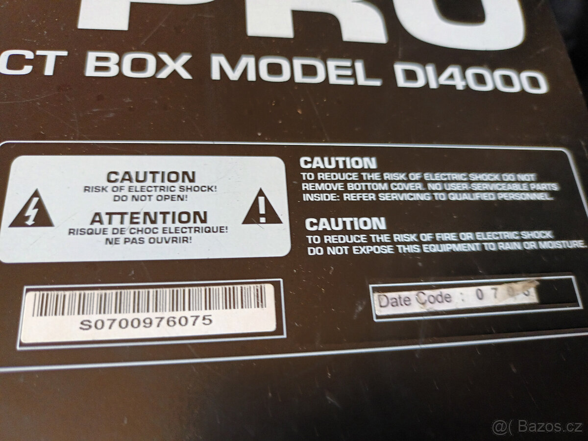 Behringer DI4000 - aktivní DI-box - 4