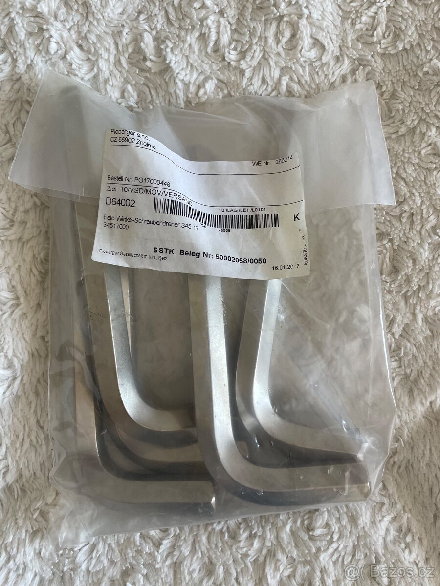 Imbusové klíče, vel. 17, 14, 12 - 4