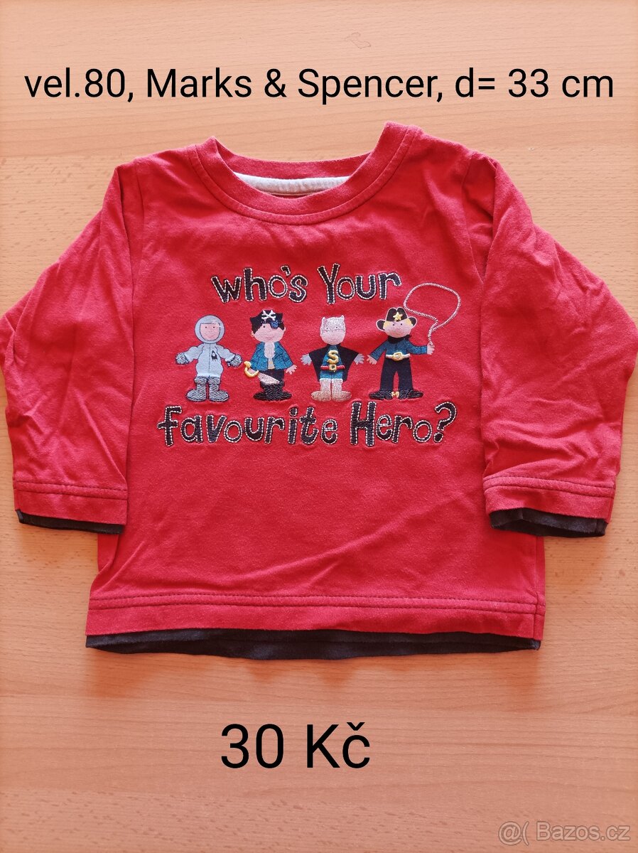 Trička vel 80 různá - 4