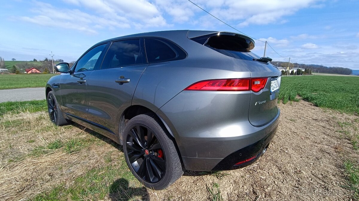 Jaguar F-Pace S 30d, původ ČR, 300ps, odpočet DPH, panorama