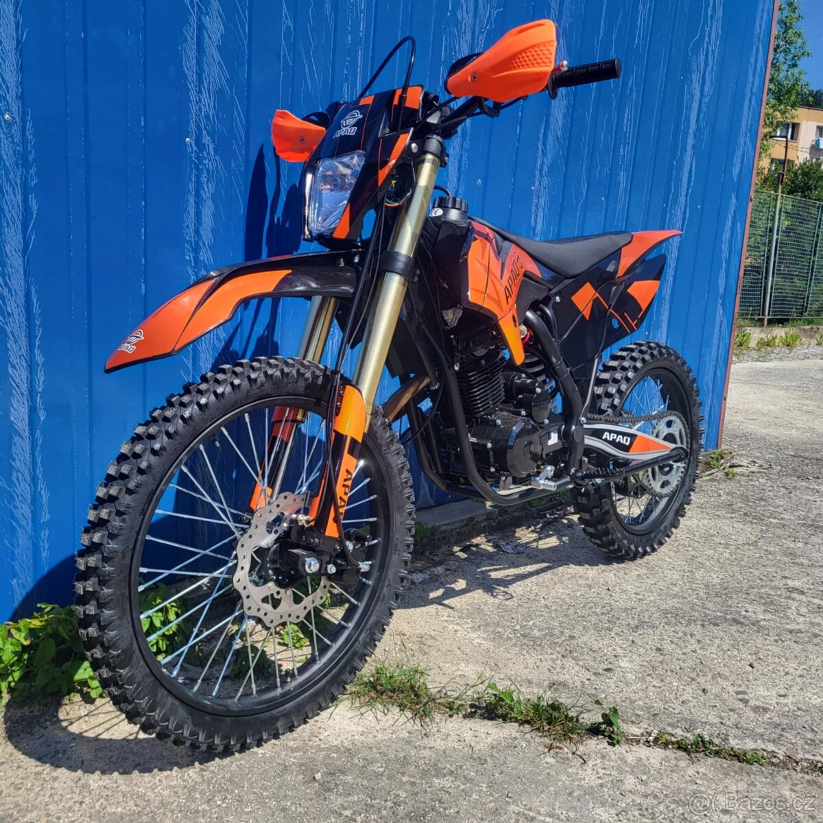 Pitbike APAQ PRO MAX 300cc E-START + svetlo oranžová