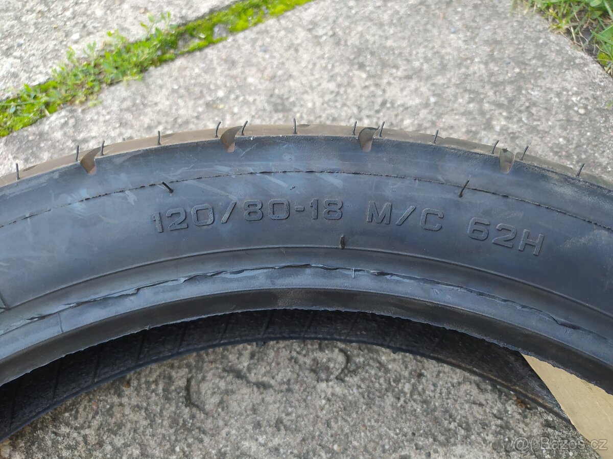 Motopneu 120/80 - 19 METZELER LASERTEC - 4