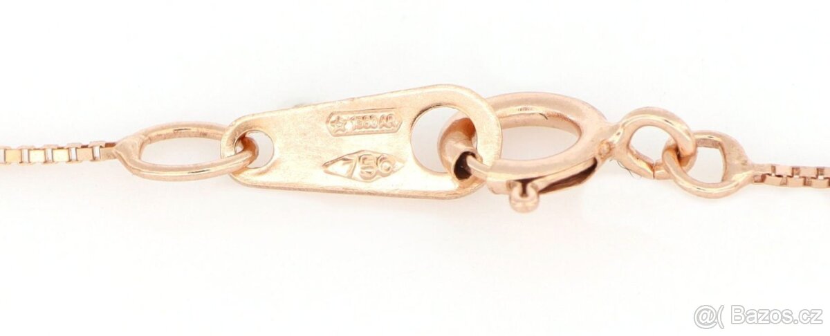 Přívěsek z 18kt růžového zlata s diamanty - 4