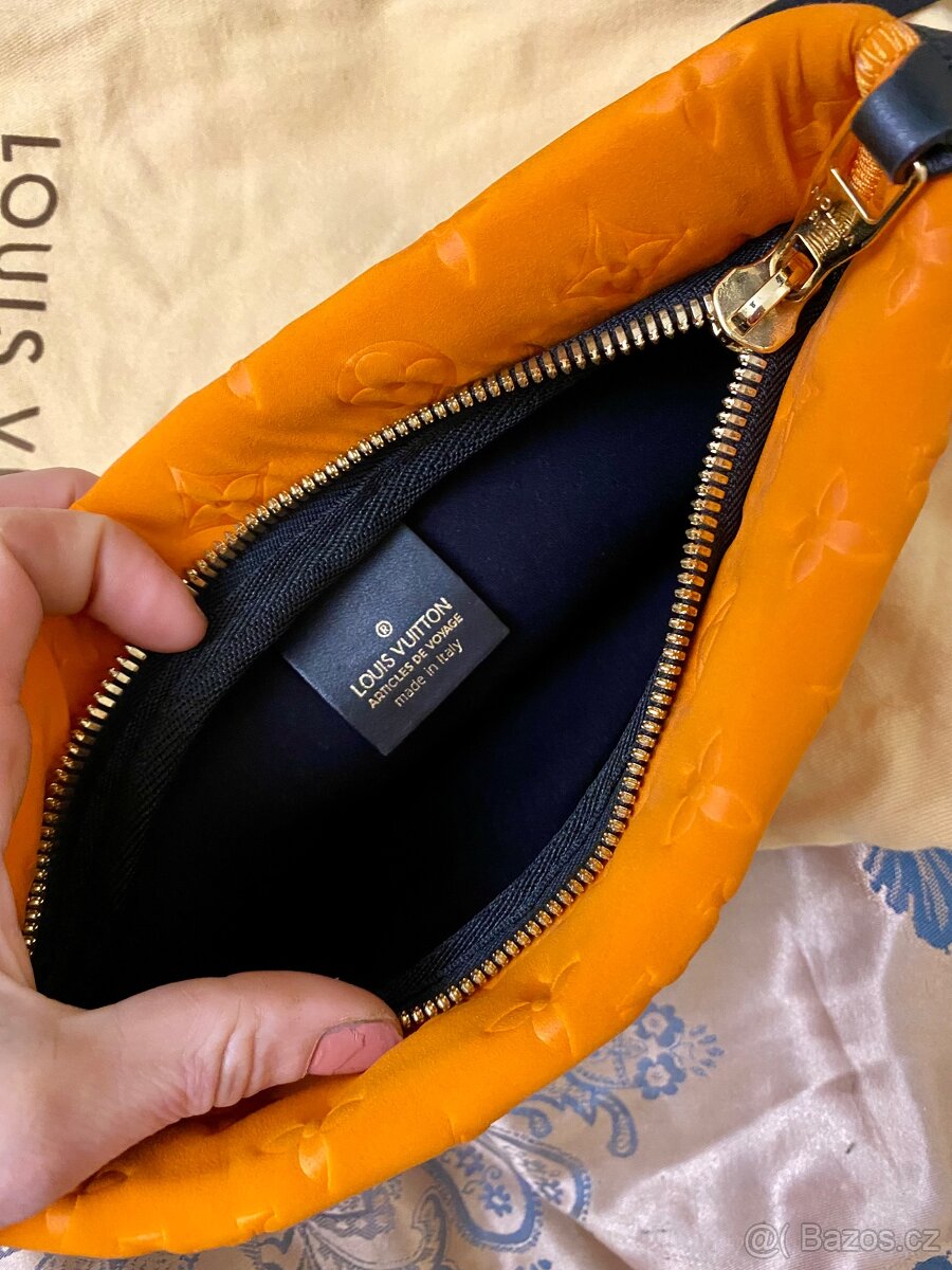 Neoprene scuba monogram clutch orange Louis Vuitton - 4