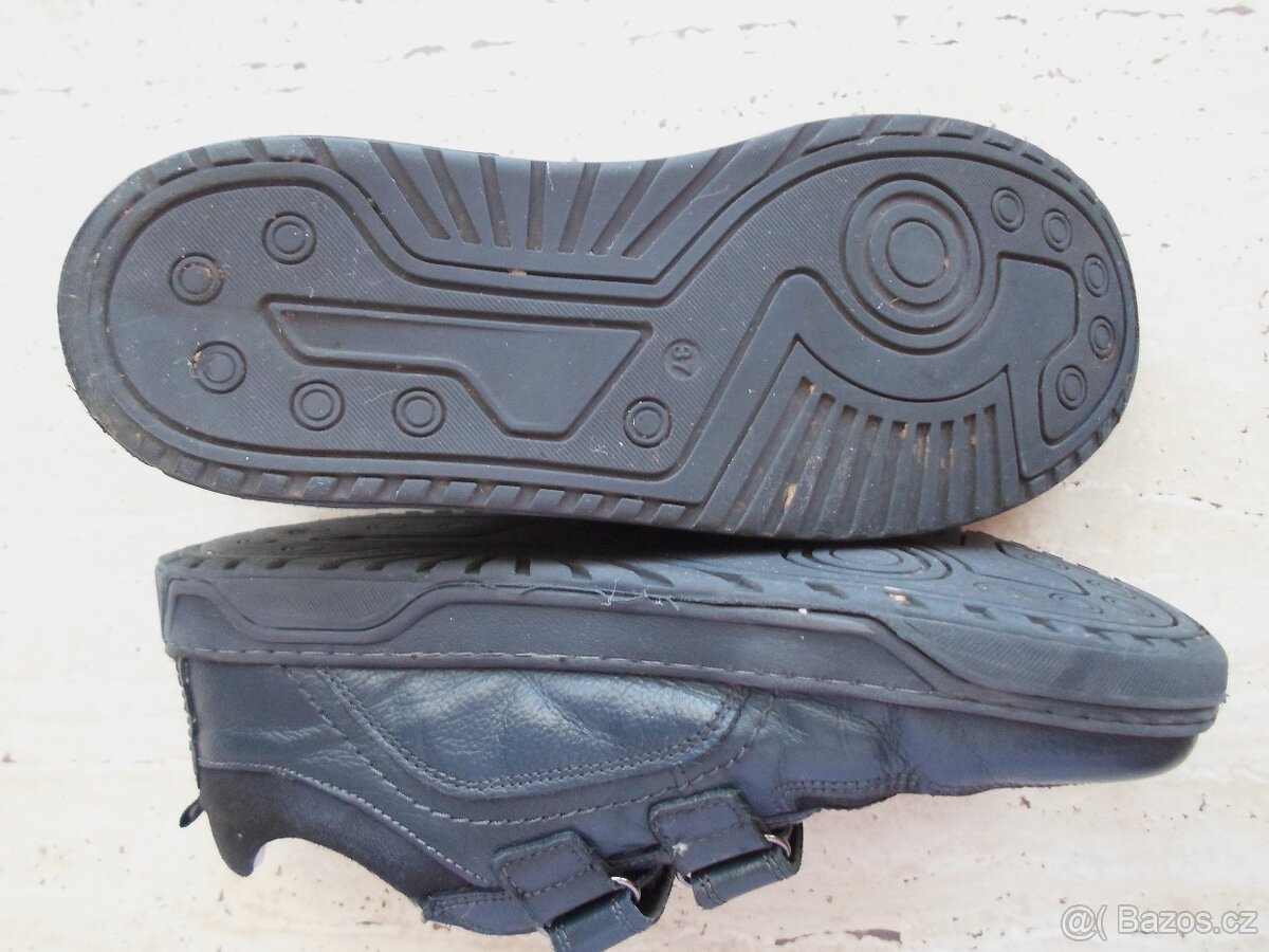 Modré boty polobotky kožené - 37 - 4