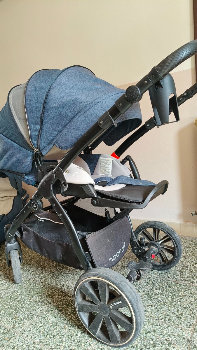 Kočárek NOORDI Fjordi 2v1 Blue Jeans - 4