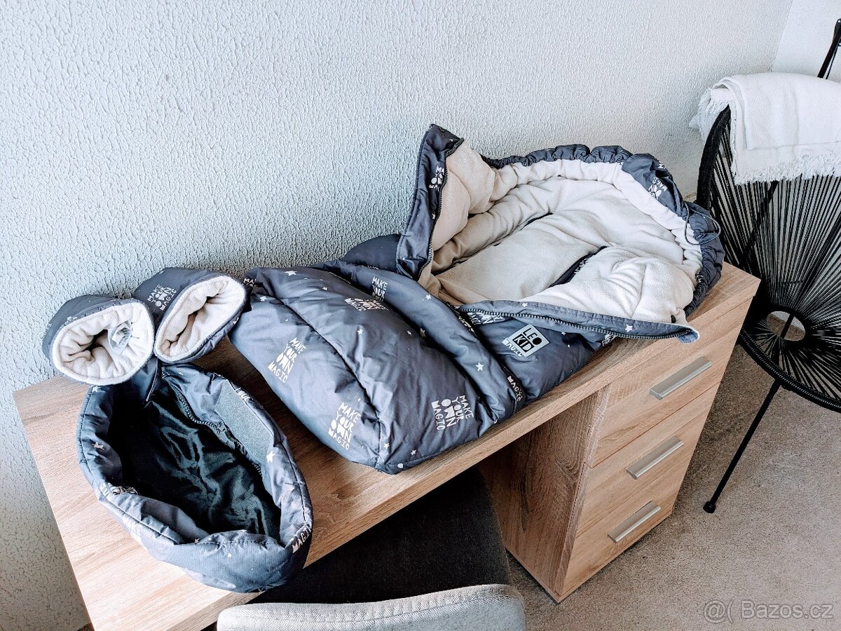 Rostoucí kočárkový FUSAK + RUKAVICE - LEOKID Transformer - 4