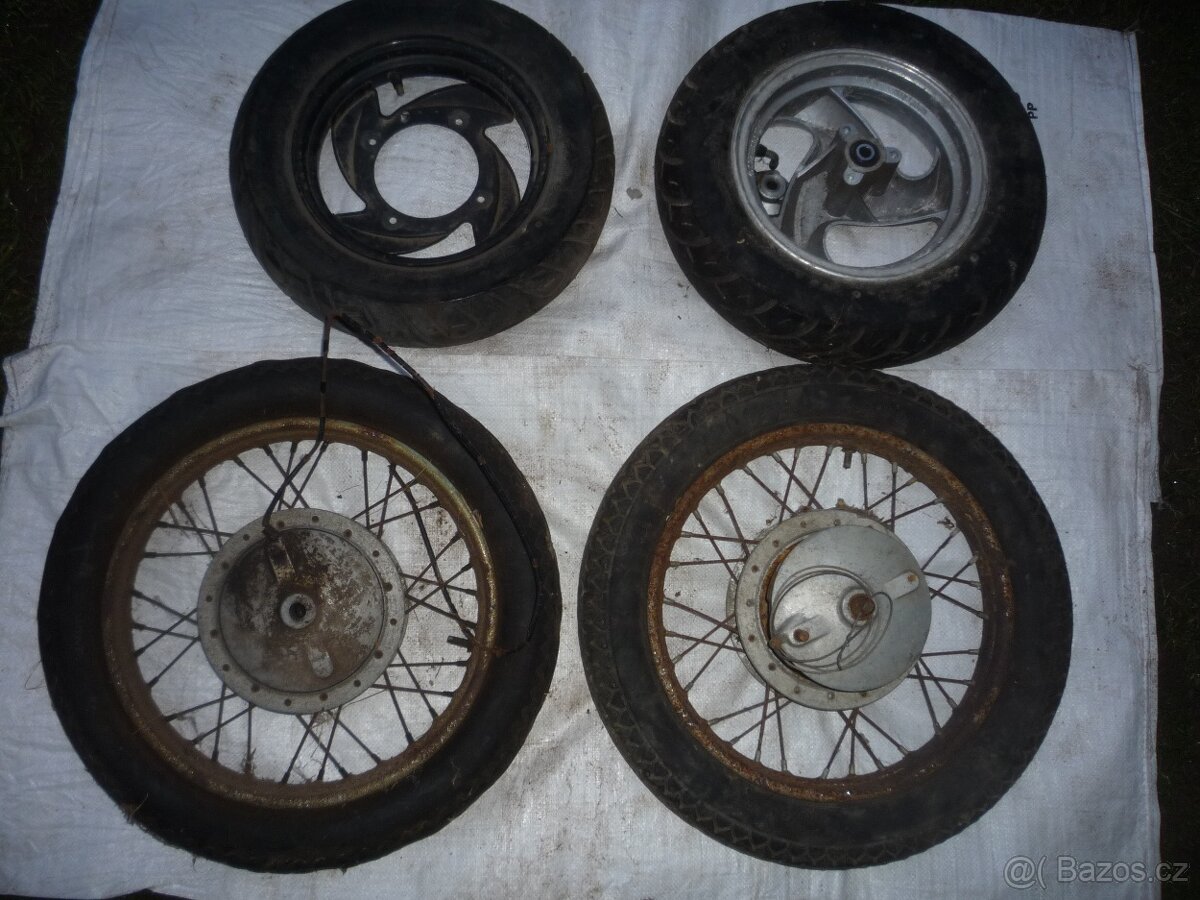 prodám kola na skutr a různé díly na pionýra, na motorky.... - 4