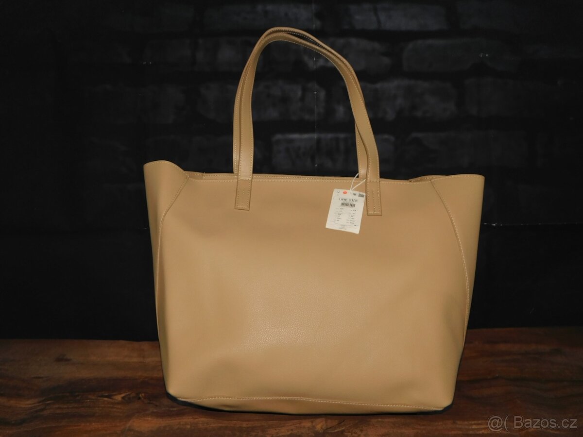 Nová béžová větší kabelka - 4