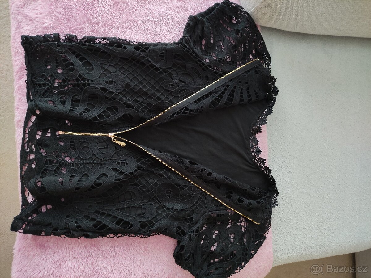 Černá elegantní halenka - 4