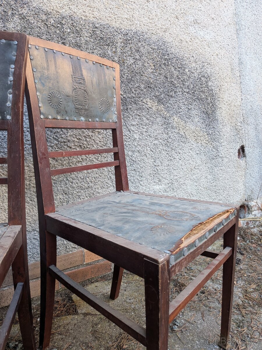 Starožitná secesní židle - 4