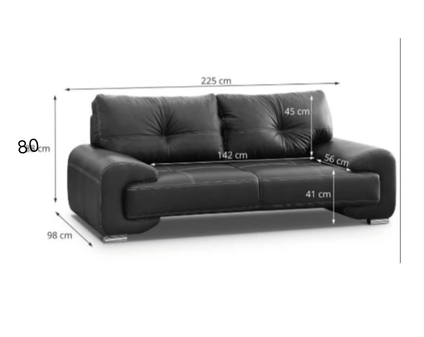 Kožená sedačka + křeslo - 4