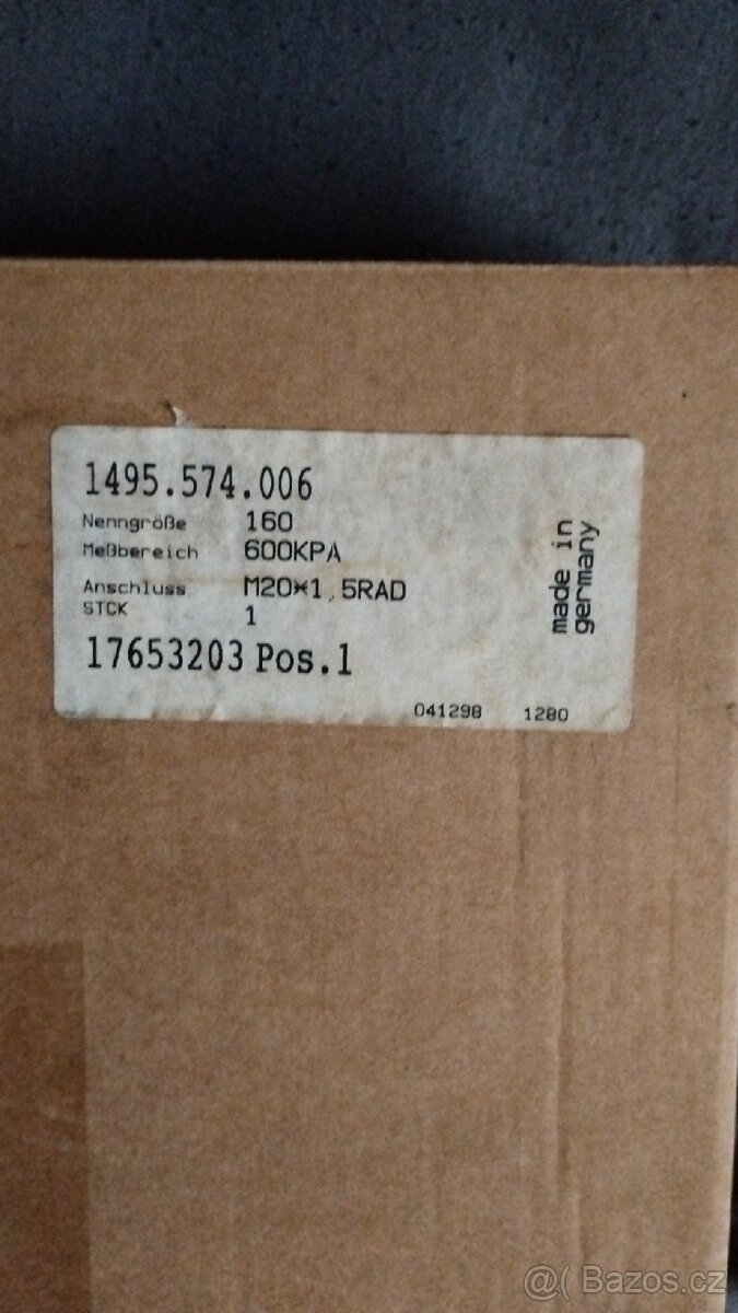 ❗Manometr tlaku❗600KPA❗Německo - výroba. - 4