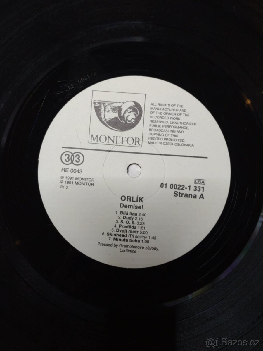 LP ORLÍK DEMISE 1991 MONITOR - 4