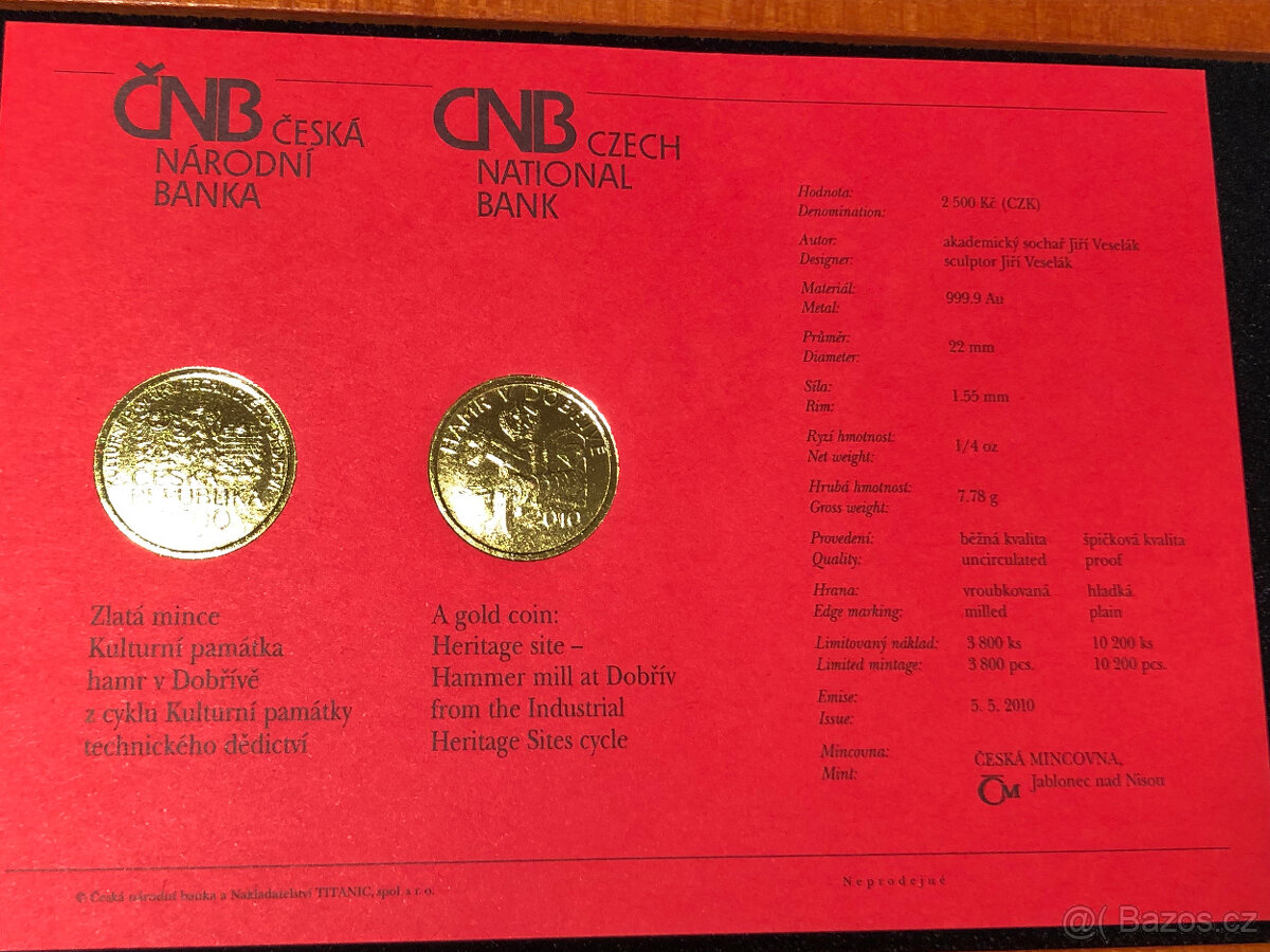 Zlatá mince hamr v Dobřívě - BK - 4