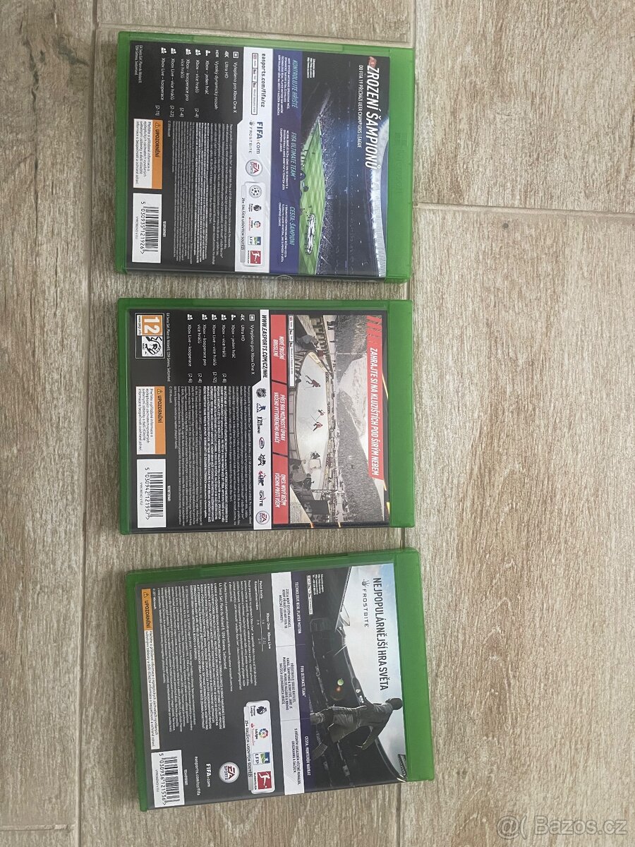 Xbox one hry NHL 2019 , FIFA 2019 a 2018 , Witcher Wild Hunt - 4
