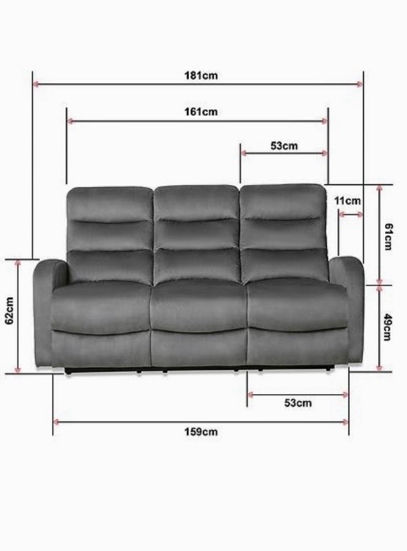 Troj sedačka s funkcí relax - 4