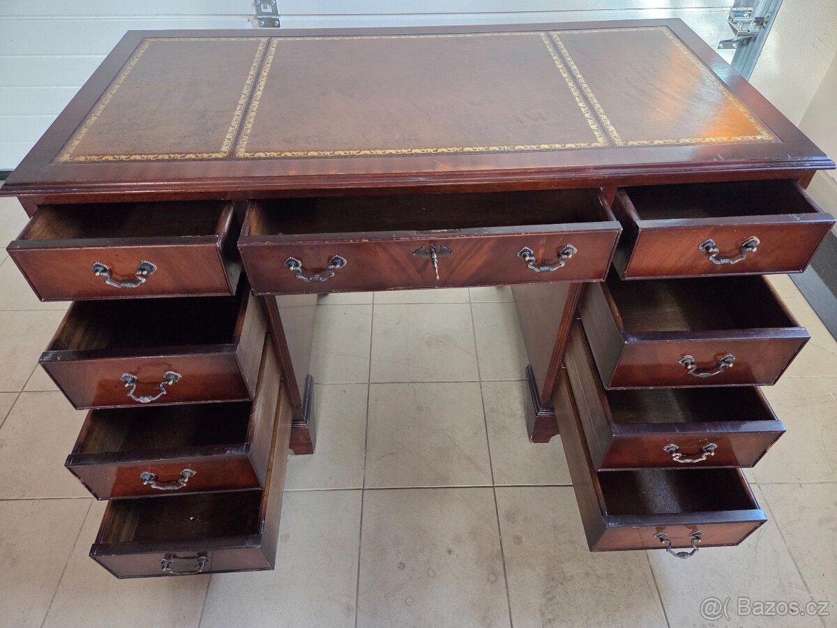 Starožitný anglický psací stůl - 4