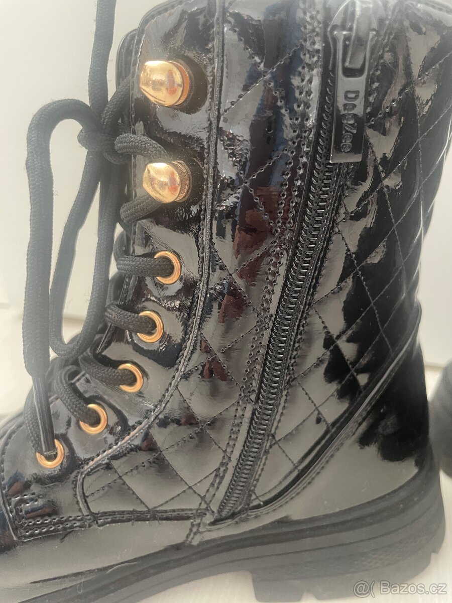 Dívčí kotníčkové zimní boty DeeZee-37 - 4