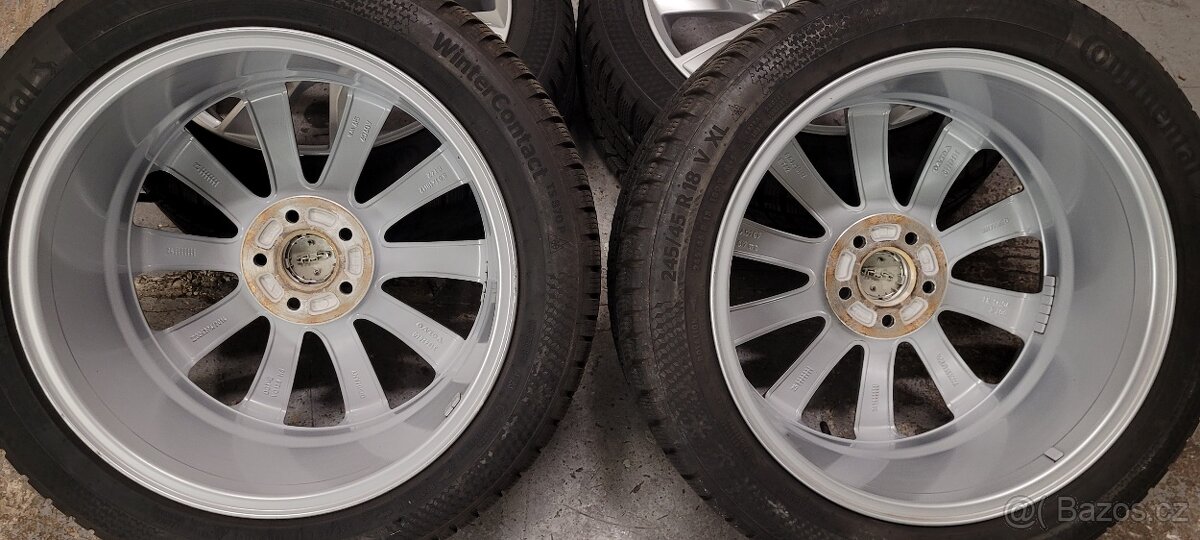 VOLVO V90,S90,alu 18',zimní pneu Continental +-8mm - 4
