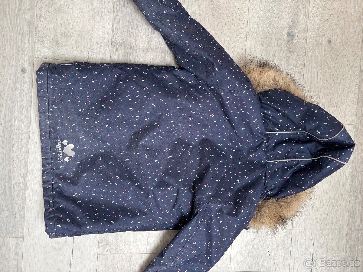 Zimní / lyžařská bunda, dívčí, vel. 128 - 4