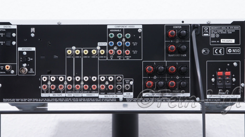 Sony STR-DG500 6.1 x 100 W AV Receiver, DO, návod - 4