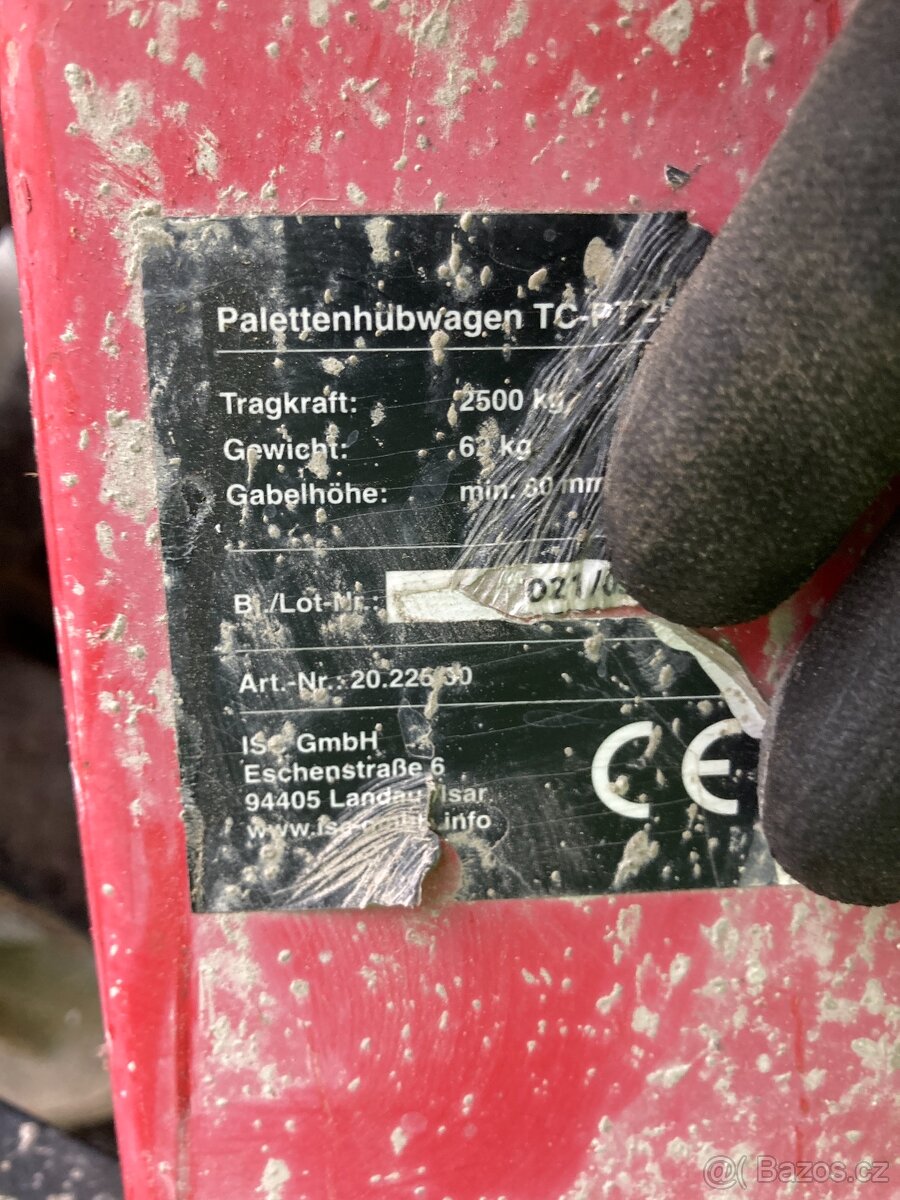 Paletový přepravní vozík Einhell TC-PT 2500 - 4