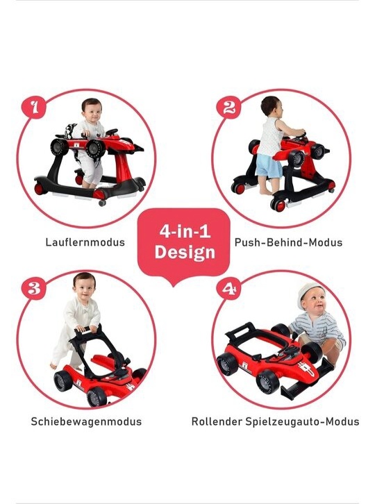 Дитячі ходунки COSTWAY 4в1 - 4