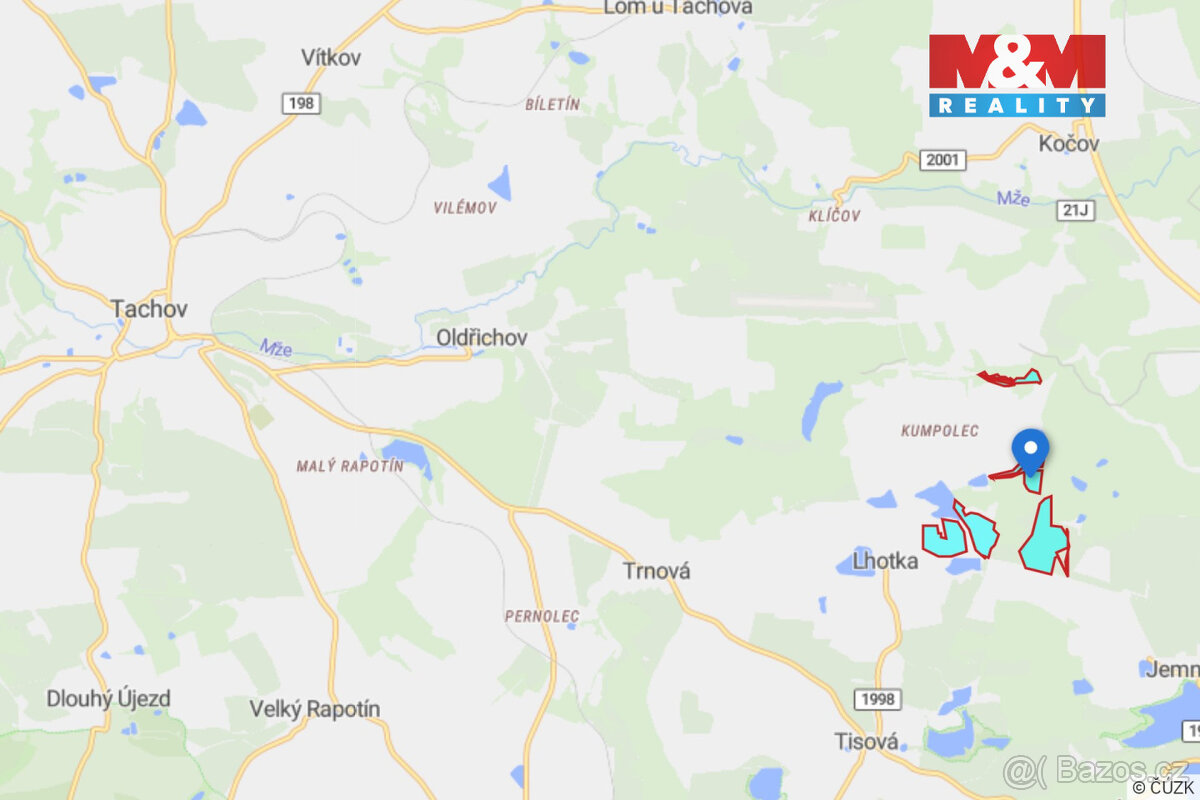 Prodej pole, 349175 m², Tisová - 4