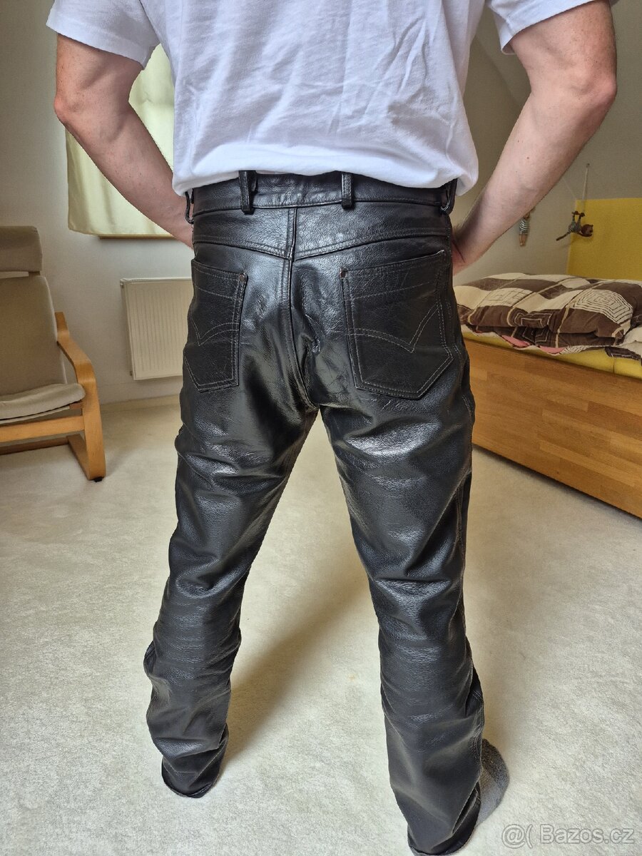 Kožené MOTO kalhoty - 4