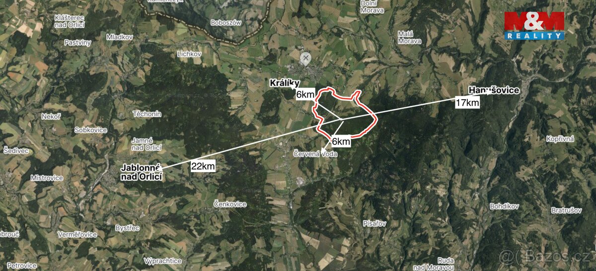 Prodej pozemku, 424 m², Červená Voda - 4