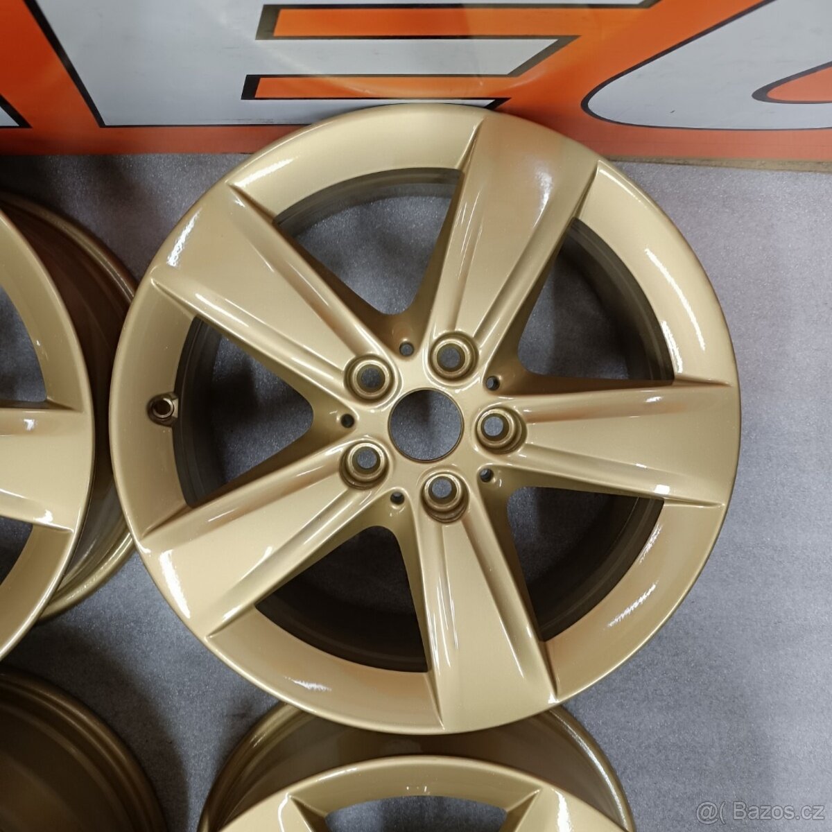 Alu kola BMW 7,5Jx17'' , 5x112 , ET54 TOP zlatá... - 4